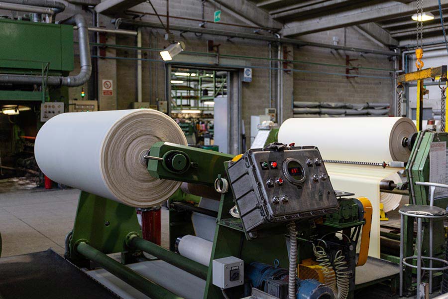 Catena produttiva realizzazione pelli sintetiche